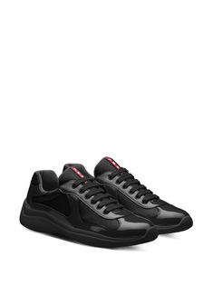 Find PRADA America's Cup Low-top Sneakers on Editorialist. black calf leather mesh panelling round toe front lace-up fastening logo patch at the tongue flat rubber sole Prada Sneakers, America's Cup, Americas Cup, Balenciaga Track, Office Bag, Balenciaga Triple S, Summer Beach Wear, Derby Shoes, Espadrille Shoes