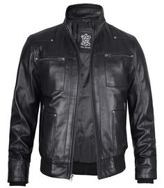 Black Hooded Leather Jacket For Men
This black bomber jacket with hood offers all the warmth you need, plus added style with its smooth zip fastening, four exterior pockets, and two interior pockets. Crafted from lambskin leather and internally lined with skin-friendly fabric, this sporty jacket is a great outfit to wear during fall and winter while commuting and other outdoor activities. Its hood is removable so you can remove it when you don't need it. Grab this classy piece today.

 



 

 

FAQs

	
		
			
			How long will a real leather jacket last?
		
		
			
It is one of the most durable materials that exist, you can wear it for years even decade as it is genuine leather and hence called a long-time investment. With characteristics, we can learn about the quality of le Striped Leather Jacket, Hooded Leather Jacket, Maroon Leather Jacket, Dark Brown Leather Jacket, Cafe Racer Leather Jacket, Leather Jacket For Men, Winter Leather Jackets, Black Hooded Jacket, Sporty Jacket