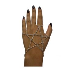 Pentagram Hand Chain - VidaKush Goth Accessories, Grunge Jewelry, Edgy Jewelry, Goth Jewelry, Magical Jewelry, Hand Bracelet, Punk Jewelry, Funky Jewelry, Hand Chain