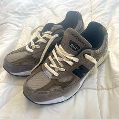 Like New, Worn A Couple Times. Bought New But Worn A Couple Times. All Wear Is Visible. Jjjjound New Balance, New Balance 992, Mens Shoes Sneakers, New Balance, New Color, Brown And Grey, A Couple, Men's Shoes, Shoes Sneakers