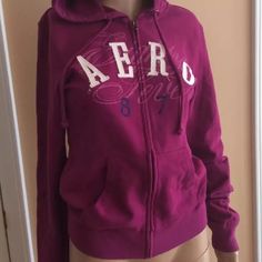 Aero Zip Up Hoodie Women’s S New! New Without Tag Attached! Never Worn! Coats Y2k, Zip Up Hoodie Women, Sleeveless Jean Jackets, Aeropostale Hoodies, Asymmetric Jacket, Blazer Jackets For Women, Distressed Jean Jacket, Army Green Jacket, Safari Jacket