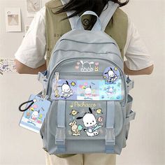 Top Rated Cartoon Pochacco Casual Backpack Schoolbag Student Travel Bag Handbags Unisex , Bags Pochacco Shoes, Pochacco Things, Pochacco Backpack, Pochacco Stuff, Sanrio Backpack, Student Travel, Handbags Casual, Hello Kitty Items, Cute Backpacks