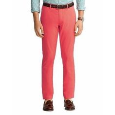 Size 29x30. Color Is Spring Red. Nwt But Has Stain On Front As Shown In Photos. May Come Out When Washed But As Is. Casual Fitted Red Bottoms, Spring Slim Fit Chinos, Fitted Pink Pants With Welt Pockets, Pink Fitted Bottoms With Welt Pockets, Casual Fitted Red Pants, Red Fitted Casual Pants, Casual Red Pants With Belt Loops, Red Full-length Cotton Bottoms, Casual Red Slim Fit Pants