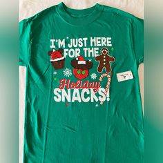 Nwt Non-Smoking Home Holiday Snacks Christmas, Snacks Christmas, Holiday Snacks, Disney Shirts, Christmas T Shirt, Christmas Tshirts, Disney Parks, Kids Shirts, The Holiday