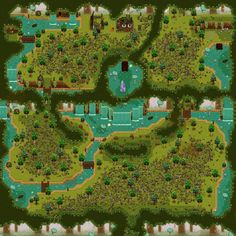 an image of a map that looks like it is from the legend of zelda