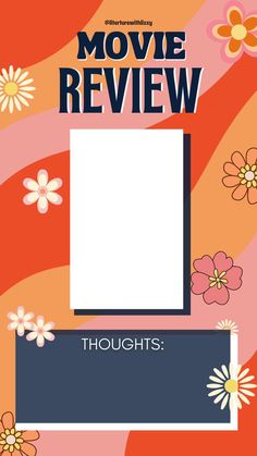 a book cover with flowers and the words reading review