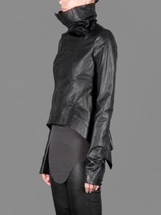 Goth Gifts, Rick Owens Women, Moda Chic, Goth Girl, Futuristic Fashion, Avant Garde Fashion, Black Leather Jacket, Dark Fashion, Fashion Mode