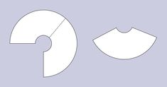 the cut out shapes for an origami mask