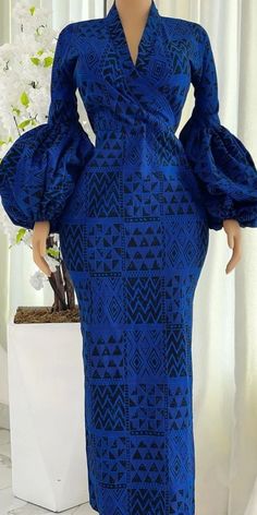 Creative Ankara Design Ankara Clothes, Blue Ankara, Ankara Design, Ankara Styles For Ladies, Beautiful Ankara Styles, African Attire Dresses, Ankara Dress Styles, African Print Dress Ankara, Best African Dresses