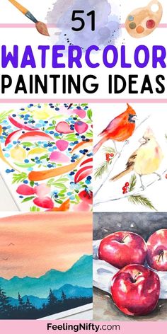 watercolor painting ideas for kids and adults