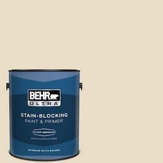 the behr ultra stain - blocking paint and primer is shown in light beige