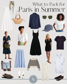 What To Pack for Paris in the Summer - Everyday Parisian Packing For Paris Summer, Paris Packing List Summer, Paris In June Outfits, Paris Summer Style, Paris Street Style Summer, Lisbon Trip, Everyday Parisian