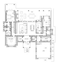 the floor plan for an office building with two floors and three rooms, including one bedroom