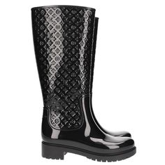 Might Have Worn These Once (If That); Practically New Without Tags. Authentic But Not Box Or Bags. Can Be Authenticated Through Poshmark. Louis Vuitton Rain Boots, Monogram Rain Boots, Shoes Louis Vuitton, Louis Vuitton Boots, Black Louis Vuitton, Luxury Boots, Louis Vuitton Black, Lv Monogram, Rain Boot