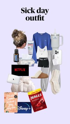 Sick Day Outfit For School, Sick Day Outfit, Road Trip Bag, Sleepover Birthday Parties, School Bag Essentials, Preppy Summer Outfits, Beauty Routine Tips