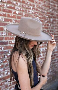 Our newest hat obsession. The Beverly! We'd wear this hat every day if we could. Impeccable quality, a turned up pencil brim, super structured, and adjustable inner-band. Modern, will last forever, and adds a little bit of cool to any look. Rancher style hat with some edge. Makes every outfit look better, we promise. Embellished with Swarovski crystals on the side, this hat is designed to make a statement, prepare for endless compliments! - Satin lined on the inside, very luxe - Wider brim than Western Style Flat Brim Hat For Everyday, Outfit Look, Wide Brimmed, Hat Fashion, Panama, Swarovski Crystals, Perfect Fit, Pencil, Satin