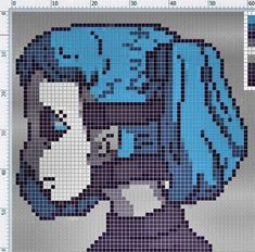 an image of a pixel art piece with blue hair