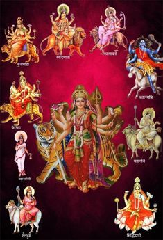 Navarathiri God Images, Mata Rani Navratri Images Aesthetic, Navratri Mataji Images, Aadi Shakti Goddesses, Navarathri Devi Images, Navratri Special Photo, Mother Durga, Happy Navratri Status