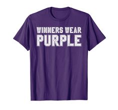 PRICES MAY VARY. Solid colors: 100% Cotton; Heather Grey: 90% Cotton, 10% Polyester; Dark Heather and Heather Blue: 50% Cotton, 50% Polyester; OR Dark Heather, Heather Blue and All Other Heathers: 65% Polyester, 35% Cotton; Girls' Heathers: 60% Cotton, 40% Polyester Imported Pull On closure Machine Wash This Winners Wear Purple Color War Camp Team Game Competition send your camper a spirit to wear with pride this summer. Parents attending visiting day with surprise stuff like apparel and other a Medical School Gift, Spirit Game, Spirit Gear, Color Wars, Retirement Shirts, 50th Birthday Funny, Medical Humor, Awareness Shirt, Just Breathe