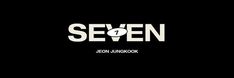 the title for seven, written in white on black