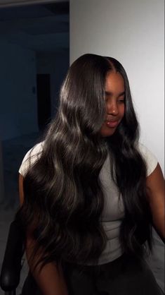 30 Inch Sew In, Standing On Business Mood, Black Sew In Hairstyles, Lace Closure Sew In, Sew In With Leave Out, 30 Inch Bussdown Middle Part, Quickweave Hairstyles With Leave Out, Clip In Hair Extensions For Black Women, Traditional Sew In