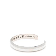 Vancouver jewelry imprint, Maple, prides itself on producing hand-made accessories from high-grade materials. Combining quality craftsmanship and an elevated fashion sense, their rings, necklaces and bracelets range in style from traditional, timeless pieces to adventurous modern bling, providing accessory options for any look and any occasion. Silver 925 Bangle 8mm in height Tapers down to the ends Featuring a pinstripe design MAPLE engraving on the inside MPLSS20-28 Elevated Fashion, Pinstriping Designs, Bangle Silver, Necklaces And Bracelets, Rings Necklaces, Fashion Sense, Timeless Pieces, High Grade, Silver 925