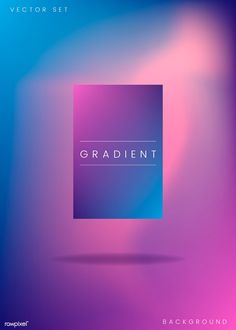 a purple and blue background with the word'gradient'written in white on it