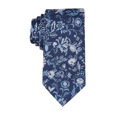 Measurements: 58 Length/InchesBase Material: 100% PolyesterFabric Description: WovenLining Material: PolyesterCare: Spot CleanTie Width: Classic Width TieCountry of Origin: Imported Southern Garden, Flower Tie, Navy Blue Tie, June 1st, Navy Suit, Blue Ties, Blue Suit, Ties Mens, Blue Pattern