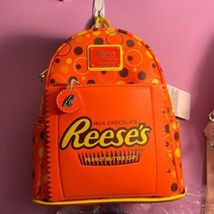 Reeses Loungefly Baddie Backpacks, Loungefly Collection, Lounge Fly, Loungefly Purse, Funky Purses, Disney Bags Backpacks, Cute Lounge, Cute Mini Backpacks, Mini Backpacks