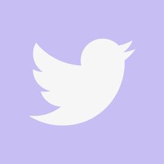 a white twitter logo on a purple background