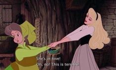 the princess and the frog are touching each other's hands in front of a tree