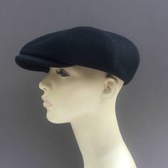 Introducing Black Cashmere, high quality wool blend. Feel free to order Shelby, Peaky or Classic Bakerboy styles hats in this luxurious fabrication. This style shown in the pictures called Peaky, it is slightly less puffy than my Shelby style, and also inspired by Netflix original Peaky Classic Outdoor Beret, Classic Outdoor Beret With Short Brim, Classic Short Brim Beret For Outdoor, Classic Black Flat Cap, Winter Visor Beret, Classic Adjustable Beret For Outdoor, Peaky Blinders Arthur Shelby, Peaky Blinders Arthur, Arthur Shelby