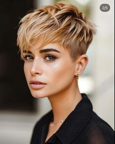 Tinkerbell Pixie Haircut, Different Ways To Style Pixie Haircut, Modern Pixie Haircut, Apricot Hair, Pixie Haircut Ideas, Longer Pixie Haircut, Tutorial Ideas, Hair Pixie