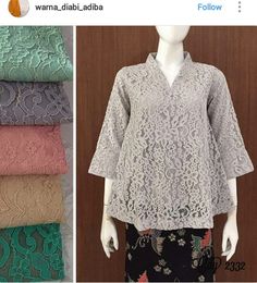 Brokat Atasan, Kebaya Brokat Modern, Blouse Brokat, Pola Dress, Brokat Modern, Dress Brokat Modern