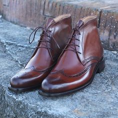 Leather Boots Men, Brown Chukka Boots, Mens Brown Boots, Dress Leather Boots, Handmade Leather Boots, Elegant Boots, Burgundy Boots, Brogue Boots, Chukka Boots Men