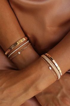 Valentine's Day Gifts Bunny Bracelet, Gold Bracelets Stacked, Modern Gold Jewelry, Anita Ko, Jewelry Fashion Trends, Classy Jewelry, Jewelry Lookbook, Bangle Designs