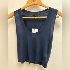 Nwt 7 For All Mankind Touch Of Cashmere Navy Shell/Tank -Supremely Soft, Ultra Luxe Feel $125 Ptp Flat- 16” Shoulder To Hem- 20” Thank You For Checking Out My Closet! Smoke Free/Pet Friendly Home Clothing And Other Items Come From My Closet/Home Or My Daughter’s Closet. Most Will Be Either Great Condition Or Nwt. Flaws That I Find Will Be Noted. I Will Reposh If Things Don’t Work Out For Me, But I Don’t Thrift And Flip. No Shade To Those That Do. These Are My Clothes And Items. Pictures/Video Sh Thrift And Flip, Blue Scoop Neck Vest Top, Blue Scoop Neck Tank Top, Casual Navy Cotton Tank Top, Blue Camisole Tank Top, Bra Friendly, Blue Tank Camisole With Built-in Bra, Blue Moisture-wicking Sleeveless Tank Top, Blue Sleeveless 4-way Stretch Tank Top, Blue Shell