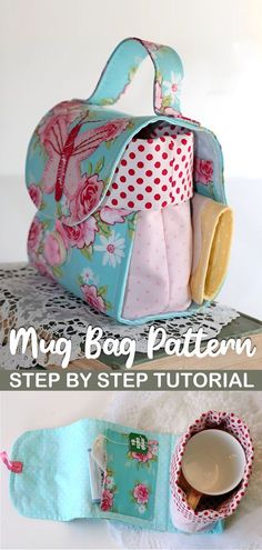 the sewing bag pattern is easy to sew and can be used as a purse