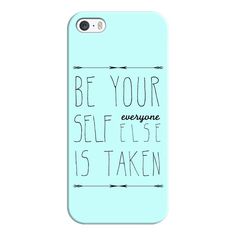 a phone case with the words be your self flosse is taken on it