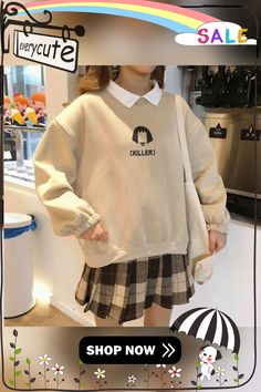 Cute Bear Oversized Kawaii Women Sweatshirt Fashion Pullovers Ladies Plus Size Tops Hoodie Casual Ladies Korean Style Streetwear