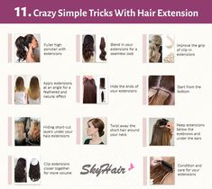 While mastering the art of wearing hair extensions takes a little bit of practice, we have gathered our top hair extension hacks. By following these helpful tips, you can go from a hair extensions newbie to a pro in no time. #hairextension #hairstyle #newhairstyles #extension Diy Hair Extensions, Hair Extension Care, Halo Extensions, Life Guide, Ponytail Extension, Clip In Extensions, Hair Toppers, Wig Accessories, Clip In Hair Extensions