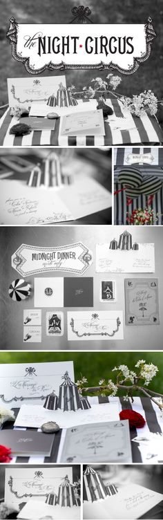 the wedding stationery is laid out on top of each other