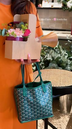 Instagram story ideas, fresh flowers & Goyard mini anjou Mini Goyard Tote Outfit, Goyard Mini Bag, Saturday Instagram Story, Goyard Bag Mini, Goyard Travel Aesthetic, Goyard Mini Anjou Outfit, Random Selfies, Mini Designer Bags