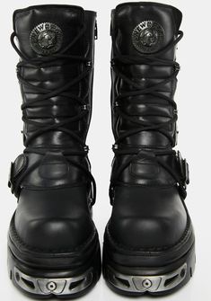 Leather Platform Boots For Streetwear With Buckle Closure, Alternative Leather Platform Boots With Buckle Closure, Gothic High-top Moto Boots With Lug Sole, Gothic Leather Boots With Lug Sole, Gothic Leather Moto Boots For Streetwear, Punk Leather Platform Boots For Biker Events, Leather Punk Platform Boots For Biker Events, Gothic High-top Leather Platform Boots, Gothic Streetwear Boots With Buckle Closure