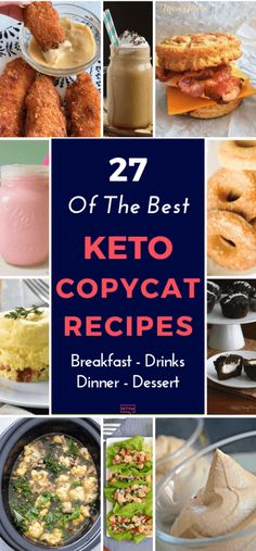 the best keto copycat recipes for breakfast, drinks and desserts cover image