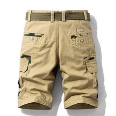 Summer Knee-length Cargo Shorts With Hip Pockets, Khaki Cargo Shorts With Pockets For Summer, Khaki Shorts With Pockets For Summer, Khaki Summer Shorts With Pockets, Summer Khaki Shorts With Pockets, Khaki Shorts With Built-in Shorts For Summer, Summer Khaki Shorts With Built-in Shorts, Cotton Cargo Shorts For Summer, Summer Khaki Cargo Pants With Built-in Shorts