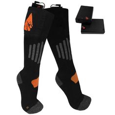 ActionHeat Wool AA Battery Heated Socks - Black S/M, Size: Small/Medium Heated Socks, Red Power, Heated Gloves, Nfl Gear, Winter Socks, Heat Pack, Jacksonville Jaguars, Wool Socks, How To Get Warm