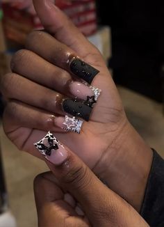 Black Acrylic Nails, Acrylic Nail Set, French Tip Acrylic Nails, Cute Acrylic Nail Designs, Acrylic Nails Coffin Pink