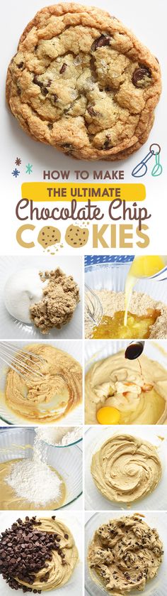 how to make the ultimate chocolate chip cookie cookies - step by step instructions and pictures