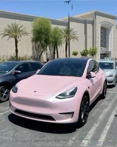 Sonata Car, Pink Tesla, Pink Car Accessories, Barbie Car, Girly Car, Tesla Car, Getaway Car, Sweet Cars, Big Car